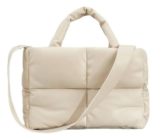 Bolso Acolchado De Piel Para Mujer, Bolso De Hombro Suave