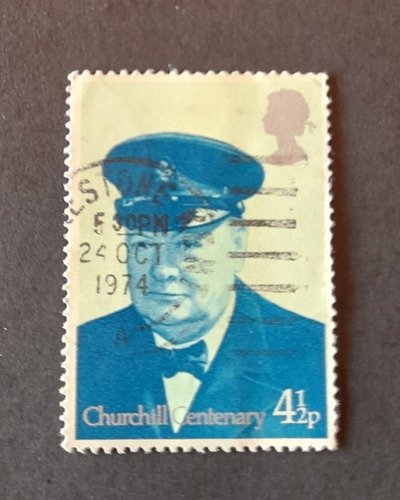 Sello Postal - Gran Bretaña - 1974 Spencer Chulchill