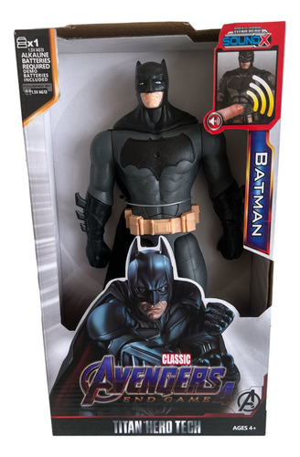 Muñeco Avenger Batman 30cm Luz Y Sonido