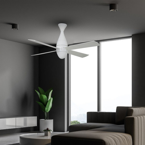 Ventilador Euro Blanco 48" 1 Luz Control Remoto Coolfan