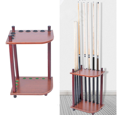 Tai Soporte De Suelo For Taco De Billar De Madera Maciza Con