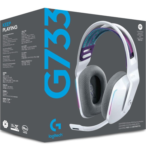 Imagen 6 de 7 de Auriculares Gamer Logitech G733 Lightspeed Rgb Wireless Pce