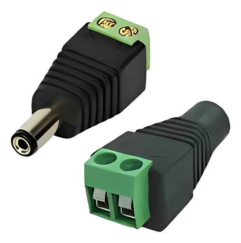 Kit 10 Conector Bnc Gold Mola + 5 P4 Macho Com Borne Bp27