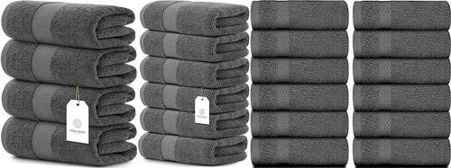 Luxury White Bath Towels | Set Of 4 And White Classic Luxury
