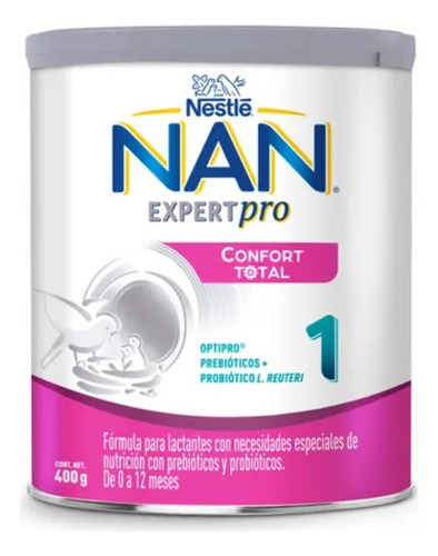 Nan Confort Total 1 De 0-6 Meses Caja Con 24 Latas De 400g Original