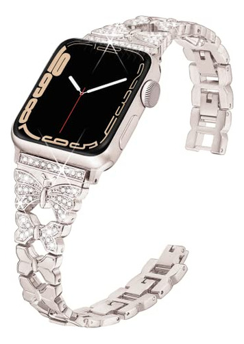 Ygtiecs Butterfly Apple Watch Band 45mm, Easy Adjustable For