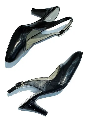 Zapato Sin Talon Tipo Stiletto Cuero Charol Mujer 700