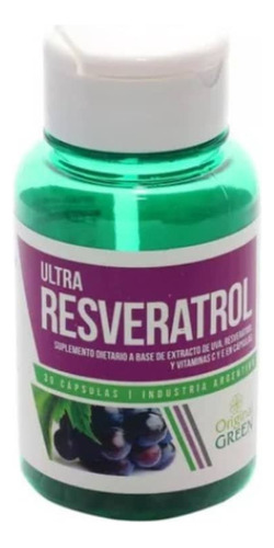 Reseveratrol En Cápsulas Con Vitamina C Y E Original Green 