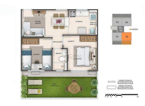 Imagem 9 de 30 de Apartamento Com 2 Quartos À Venda, 40 M², Área De Lazer, 1 Vaga, Financia - Coaçu - Eusébio/ce - Ap1696