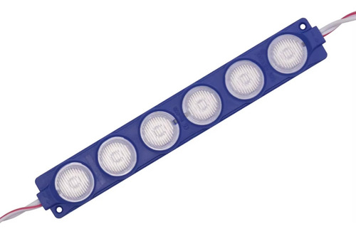 Modulo Regleta Led Smd 3030 Lupa Azul 12v 6w Multifunciona