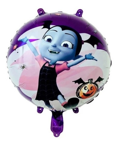 2 Globos Vampirina Apto Aire Y Helio Metalizado 