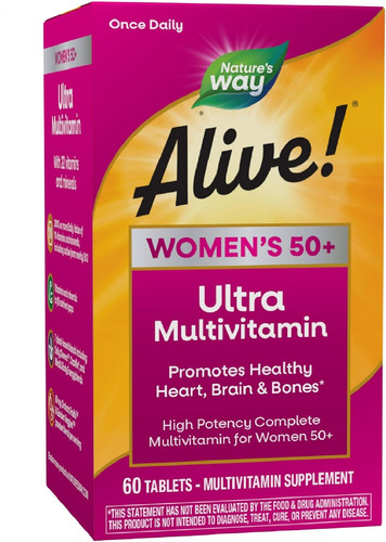 Vitaminas Mujeres 50+ Ultra Potencia Nature's Way Alive