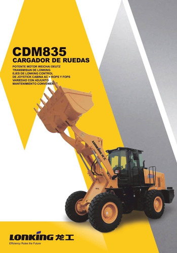 Pala Cargadora Lonking Cdm835