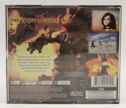 Final Fantasy Ix Ps1 1ra Edición 9 * R G Gallery (Usado)