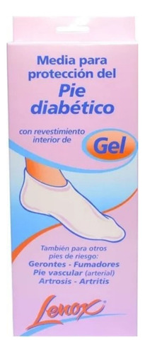 Medias Corta Interior Gel Proteje Pie Diabetic Lenox Cuot As