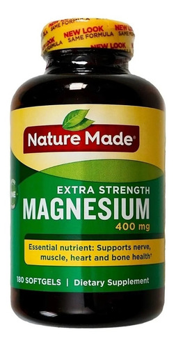 Magnesio 180 Capsulas 400 Mg