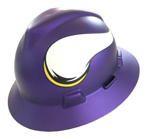 Casco De Seguridad Msa Morado Nfl Minnesota Vikings