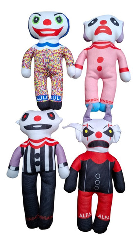 Peluche Club Misterio Combo X4, 32cm De Alto Azul