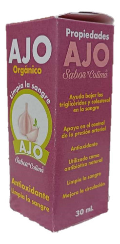 Extracto De Ajo En Gotero 100% Natural