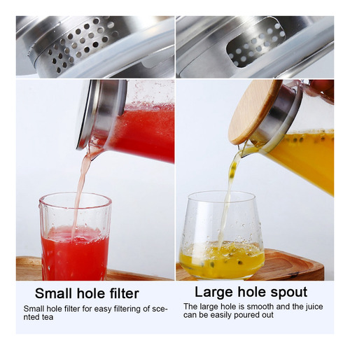 Jarra De Agua Fría Transparente De La Botella De Jugo 1.2 L