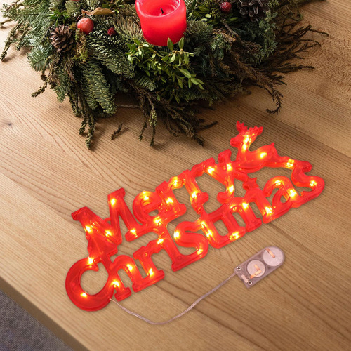 Placa Led De Navidad, Letrero Led De Feliz Navidad, Letreros