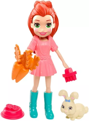 Boneca Polly Pocket Lila Com Bichinho - Mattel Gdm11