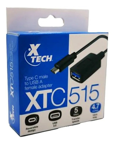 Cable Adaptador Tipo C 3.0 A Usb Xtc-515 Genérico 