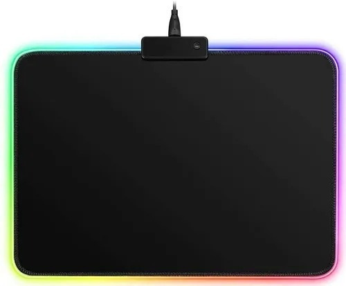 Mouse Pad Tapete Gamer Rgb Luces Led Luminoso 25x35cm 