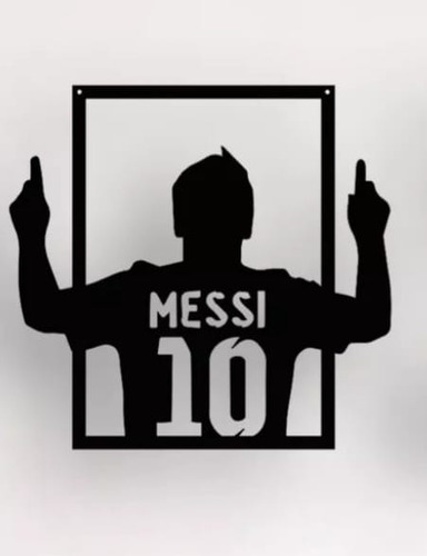 Cuadro Messi 10 Argentina 50x40cm 