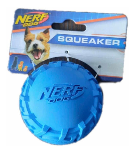Pelota Premium Juguete P/perros Con Chifle Nerf Ball L 6cm