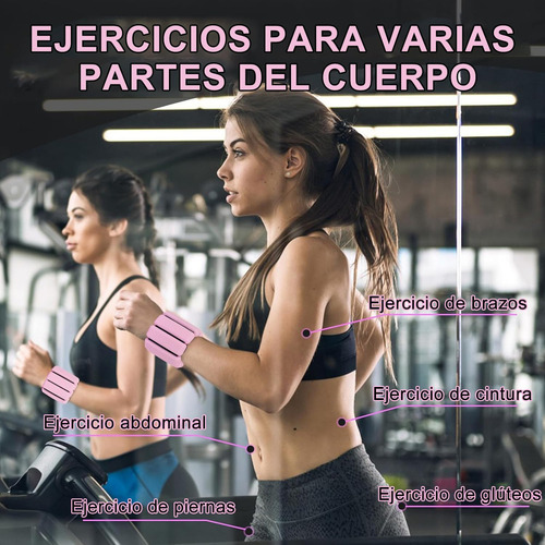 2pcs Polainas Para Tobillo, 2lb(900g) Pesas Para Tobillos Y