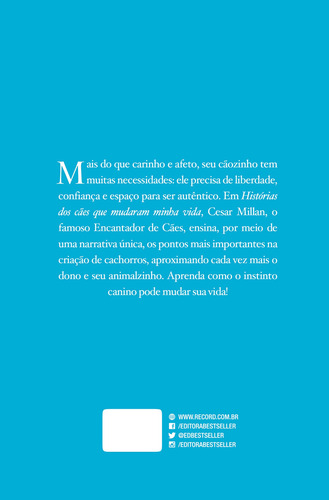 Histórias dos cães que mudaram minha vida, de Millan, Cesar. Editorial Editora Best Seller Ltda, capa mole em português, 2018
