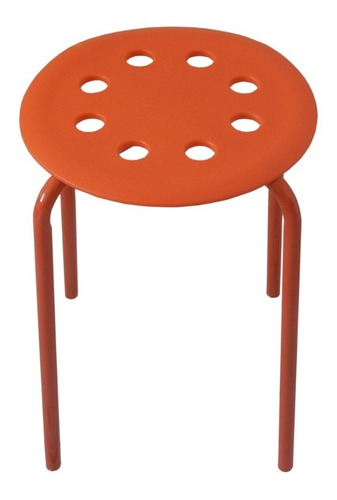 Banquito De Colores Metal Y Plastico Portatil Silla Banco