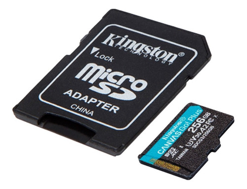 Memoria Micro Sd Kingston Canvas Go Plus 256gb C/adaptador 1