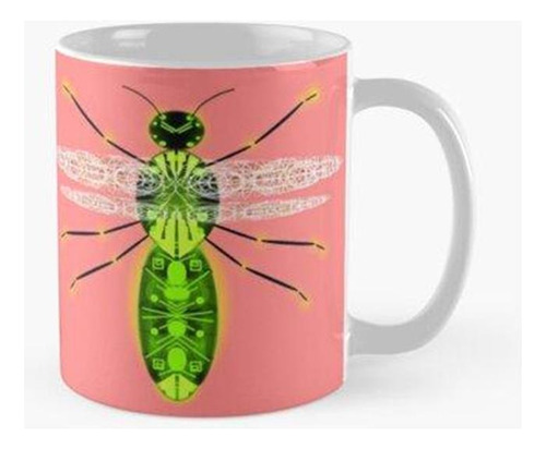 Taza Insecto Robot Flying Version4 Verde Brillante Calidad P