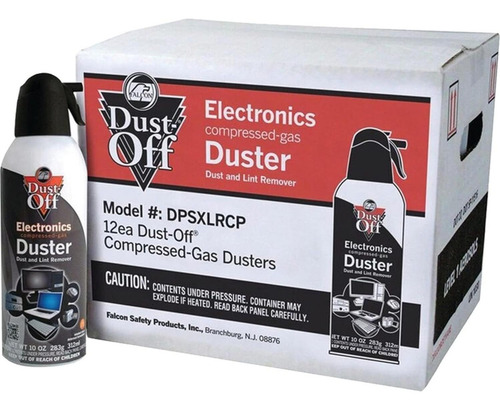 Duster Gas Comprimido Dust-off Dpsxlrcp 12 Piezas 283,5 G