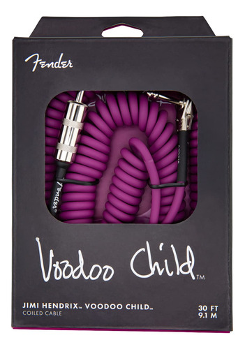 Cable Infantil Hendrix Voodoo 30 Pies Morado Recto Ángulo