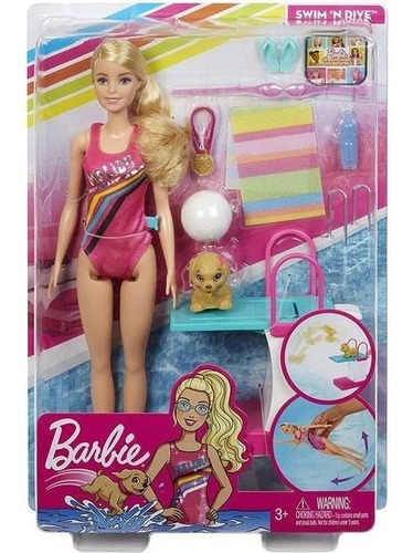 Barbie Dreamhouse Nadadora +accesorios Ghk23