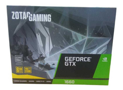 Imagen 1 de 2 de Tarjeta De Video 6 Gb Gtx 1660 Twin Fan