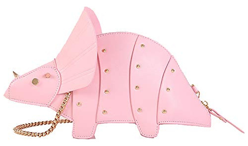 Qzunique Bolsos De Hombro Mujeres Cute 3d Triceratops Anima