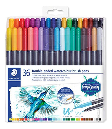 Staedtler 3001 Tb36 St Pincel De Acuarela De Doble Punta, Pa