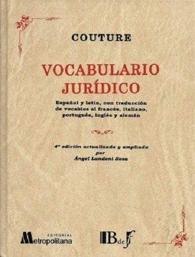 Vocabulario Juridico / Couture