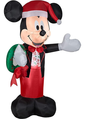 Holiday 507614 Mickey Mouse Inflable De Navidad De 5 Pies Ve