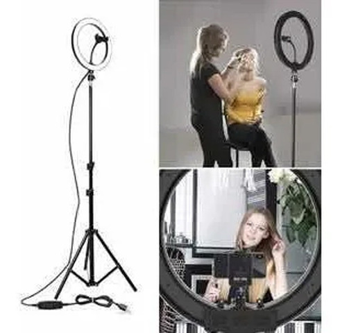 Aro De Luz Led Foto Regulable Led 26 Cm Soporte Tiktok