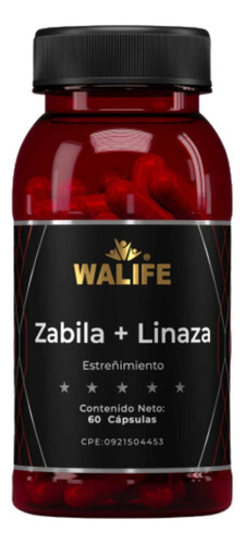 Walife Sábila Y Linaza Cápsulas Nutricionales Frasco 60u