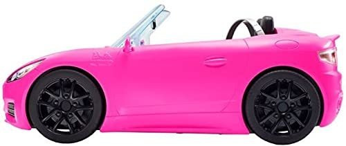 Vehiculo Barbie Convertible De 2 Plazas, Coche Rosa
