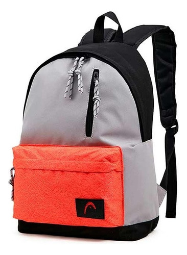 Mochila Head Urbana Deportiva Reforzada Tenis Padel 26924/25 Color Gris/naranja 21745