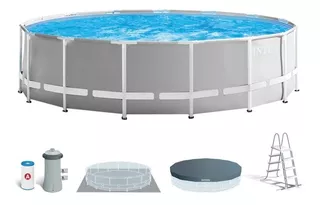 Piscina Armable Redondo Intex 457x122cm Filtro Escalera