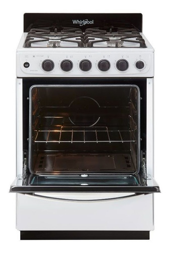 Imagen 3 de 6 de Cocina Whirlpool Wfb57di Multigas 4 Hornallas Blanca