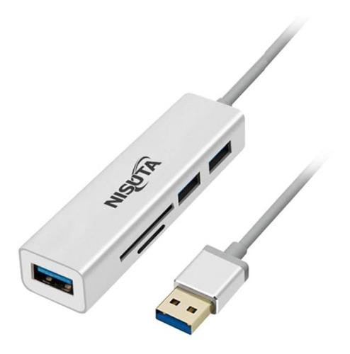 Adaptador Lector Tarjetas Sd + Hub 3 Puertos Usb 3.0 Premium